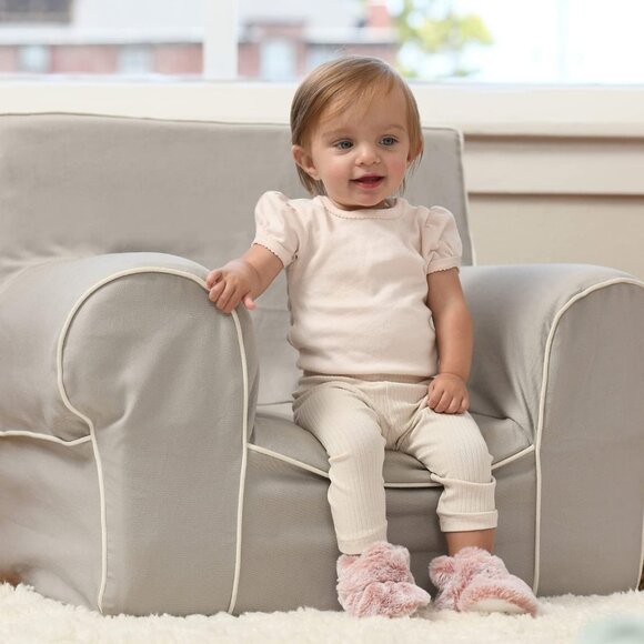 Unisex Baby Girls Boys Pink Cozy Thermal Wrap Non-slip Grips Booties Booties - Picture 6 of 6